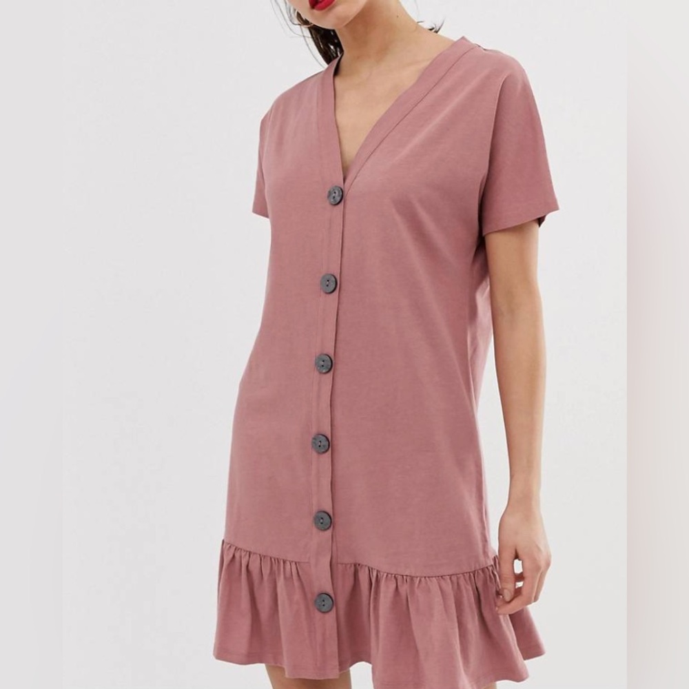 Mini Dress with Pep Hem